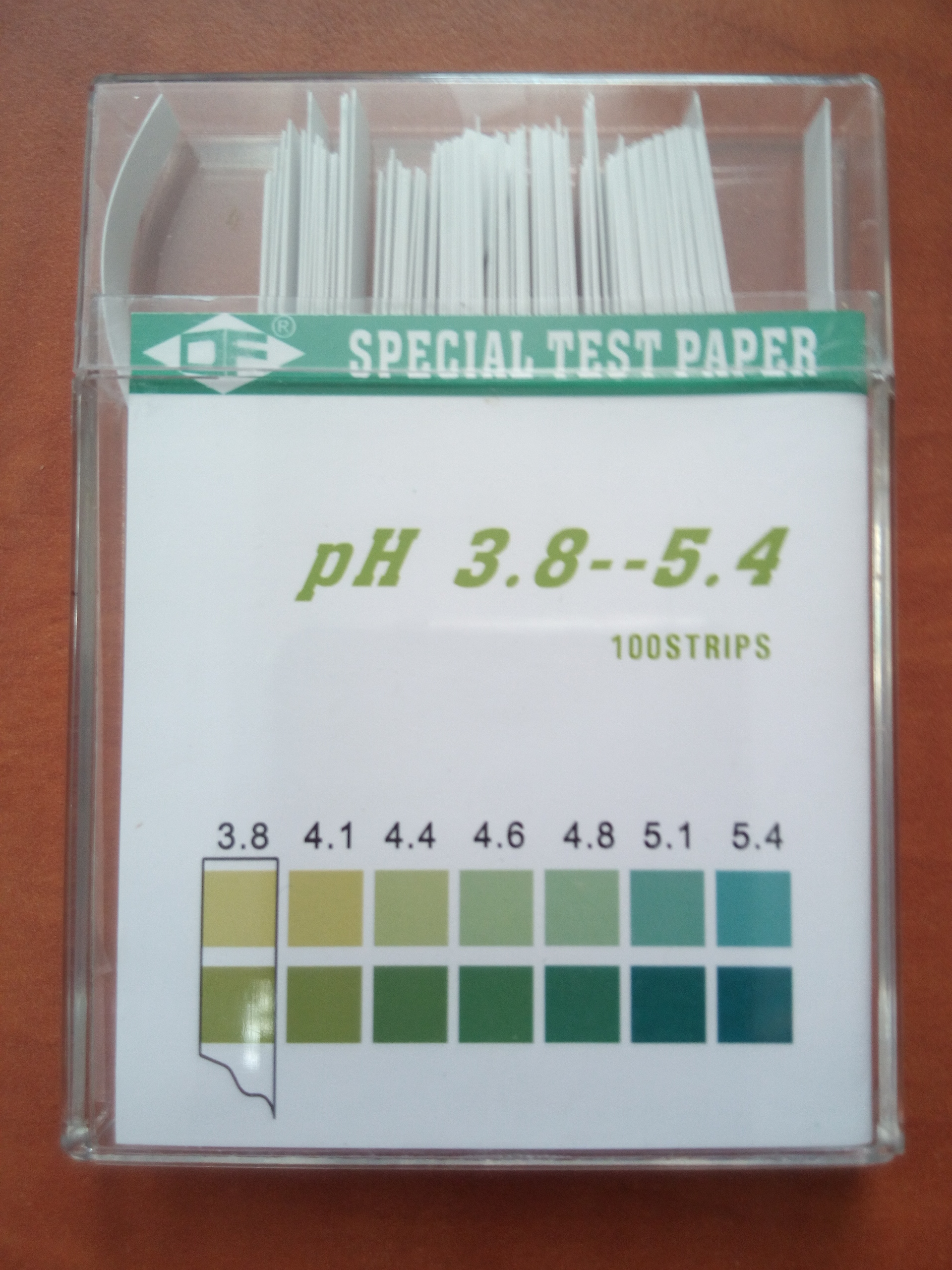 PH test paper 3.8 -5.5 PH - 20pcs.